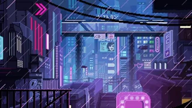 Pixel City Midnight Traffic
