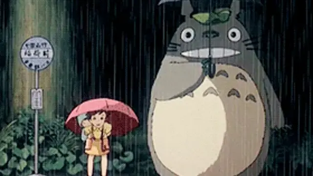 Totoro Rainy Bus Stop
